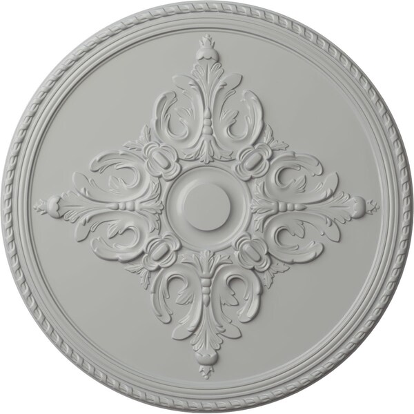 Ekena Millwork Milton Ceiling Medallion (Fits Canopies up to 7 7/8"), Hand-Painted Frost, 40 5/8"OD x 1 3/4"P CM40MIFRF - main
